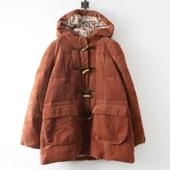 ホコモモラ Jocomomola コーデュロイダウンダッフルコート 40＼ブラウン ジャケット コットン ロング フード【2400015025094】のサムネイル