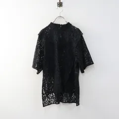 美品 2022SS ロイスクレヨン Lois CRAYON フラワーレースブラウス M＼ブラック プルオーバー 花柄【2400015031477】のサムネイル