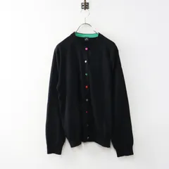大きいサイズ ポールスミス PS Paul Smith コットンシルククルーネックカーディガン XXL＼ブラック ニット 羽織り【2400015028385】のサムネイル