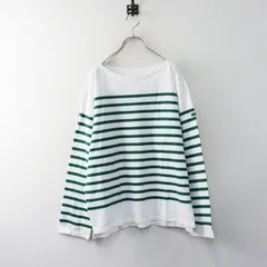 大きいサイズ Oggi掲載 23区 オンワード樫山 Armor-lux パネルボーダーカットソー 46＼グリーン Tシャツ プルオーバー【2400015028408】のサムネイル
