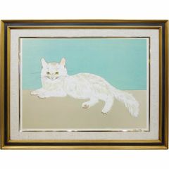 伊藤和生 藤田嗣治作「自画像」（東京近代美術館所蔵）油彩画にて模写