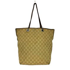 GUCCI グッチ GGスプリーム トートバッグ PVC レザー ベージュ - メルカリ