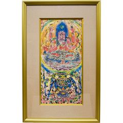 版画 藤城清治「森のサーカス」リトグラフ 額入り 真作保証 保証書付き