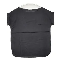 fog linen work リトアニアリネン ボートネック ブラウス シャツ ブラック レディース フォグリネンワーク【中古】6-0611S∞のサムネイル