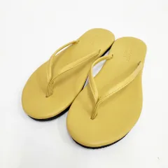 MARGARET HOWELL 未使用 レザートングサンダル フラットサンダル 牛革 サイズM 日本製 定価12100円 589-170504 サンダル キイロ レディース マーガレットハウエル【中古】6-0611S◎のサムネイル