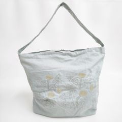 mina perhonen tanpopo ボディバッグ大 リネン 刺繍 ws9180 ショルダー