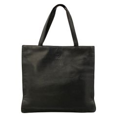 美品】イルビゾンテ トートバッグ レザー 肩掛け A4可 ブラック ロゴ型