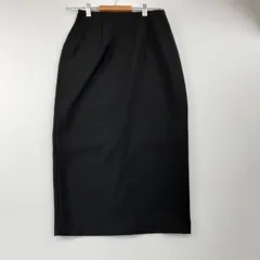 【新品未使用】ur's ユアーズ ブラック系  ベントスカート Sサイズ 品番：BBXN1399 ポリエステル95％ ポリウレタン5％のサムネイル