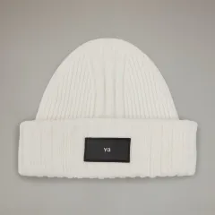 新品 Y-3 ニット ビーニー 白 (IL6964)のサムネイル