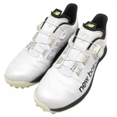 ニューバランス ゴルフシューズ 白×黒 MGB1001W FuelCell 1001 W ダイヤル式 BOA メンズ 25.5 ゴルフウェア New Balanceのサムネイル