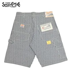 シュガーケーン SUGAR CANE SC52566 11oz. ヒッコリー ストライプ ワーク ショーツ ショートパンツ メンズ sc52566のサムネイル