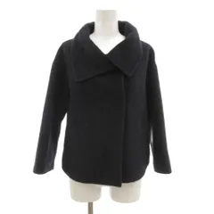 ボールジー BALLSEY トゥモローランド 美品 コート ショート丈 38 紺 ネイビー ショールカラー ウール アンゴラ /NL ■ECF006のサムネイル