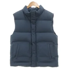 ギャップ GAP ダウンベスト ジャケット XL スタンドカラー ジップアップ スナップボタン 青 ブルー /KB ■ECF006のサムネイル