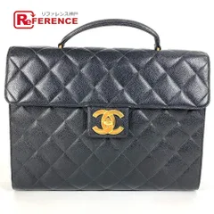 CHANEL シャネル ビジネスバッグ CC ロゴ ココマーク マトラッセ キルティング A02794 キャビアスキン ブラックのサムネイル