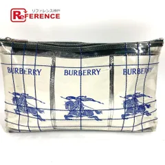 BURBERRY バーバリー セカンドバッグ EKDトラベルポーチ ロゴ ビニール クリアのサムネイル