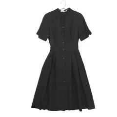 M-premier エムプルミエ ワンピース コットン混 シャツワンピ ロング 日本製 ブラック 34【XS】 レディース 【中古】のサムネイル