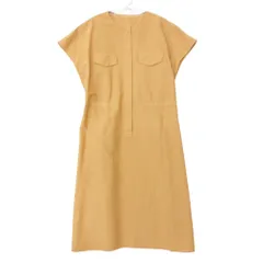 Area Free 自由区 ワンピース クルーネック バックゴム イエローブラウン 40【L】 レディース 【中古】のサムネイル