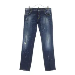 DSQUARED2 (ディースクエアード) 11SS ダメージ加工 スキニーデニムパンツ ジーンズ ジップフライ インディゴ ブルー S74LA0322