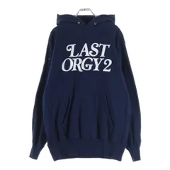 HUMAN MADE (ヒューマンメイド) ×UNDERCOVER LAST ORGY2 GDC PIZZA HOODIE アンダーカバー ラストオージー2 ピザフーディー プルオーバーフーデッドパーカー ネイビー HM23CS013のサムネイル