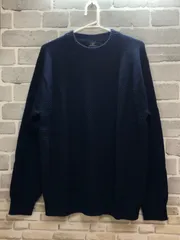 A【A5-63】◇ PLAY BOY COLLECTION タグ表記サイズL 長袖セーター　ダークブルーのサムネイル