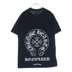 CHROME HEARTS (クロムハーツ) Honolulu Horseshoe SS Tee ホノルル限定 バック ホースシュー クルーネック半袖Tシャツカットソー ブラックのサムネイル