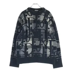 Christian Dior (クリスチャンディオール) 21AW Oblique Wool Jacquard Sweater オブリーク ウール ジャガード ニット セーター 213M658AT377 グレーのサムネイル