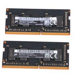 Micron DDR4 4GB 2666V ノートPC用メモリ 2枚セット - メルカリ