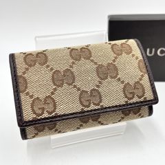 GUCCI グッチ カードケース 名刺入れ GG柄 キャンバス ブラウン - メルカリ