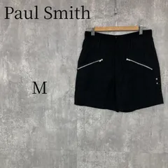 ポールスミス Paul Smith レーヨン ショートパンツ 黒 M 38 ジップデザイン レディース 麻混 涼しい ボトムス 夏服 美品 カジュアル 綺麗め ブラック ポケット付き ファスナーのサムネイル