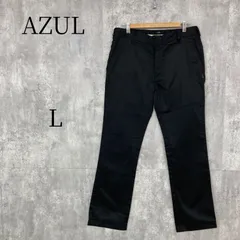 AZUL アズール カジュアルパンツ Lサイズ 黒 ブラック バックポケット 刺繍 Smashed ポリエステル コットン バロックジャパンリミテッドのサムネイル