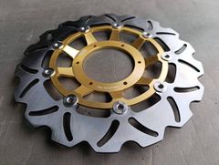 新品 Arashi製フロント用ブレーキディスク052金色 ゼファー1100RS