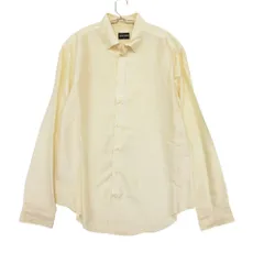 GIORGIO ARMANI ジョルジオアルマーニ シルク100％ 長袖シャツ ドレスシャツ イタリア製 トップス イエロー 41/16 メンズ 【中古】のサムネイル