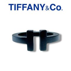 ティファニー TIFFANY&Co. ワイヤーリング Tスクエア 18号 黒 - メルカリ