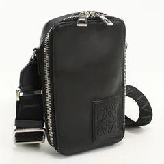 LOEWE ロエベ バーティカルクロスボディポケット アナグラム C565S59X01 斜め掛け ショルダーバッグ/サテンカーフ【中古】 メンズのサムネイル