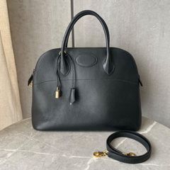 HERMES》 ボリード 35 ブラック ボックスカーフ ショルダーバッグ 