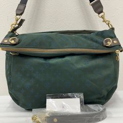 russet ラシット モノグラム柄2wayショルダーバッグ 緑紺 - メルカリ