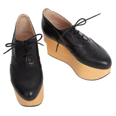 ヴィヴィアンウエストウッドVivienne Westwood ロッキンホースゴルフシューズ 黒茶22.5cm位のサムネイル