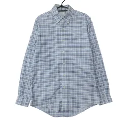 Brooks Brothers ブルックスブラザーズ 長袖シャツ ボタンダウン チェック柄 トップス コットン レギュラーカラー ブルー 15-33 メンズ 【中古】のサムネイル