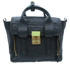 3.1 phillip lim スリーワンフィリップリム ハンドバッグ パシュリ ナノ サッチェル 2WAY ショルダー ブラック レディース 【中古】のサムネイル