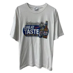 ～00s Hanes 半袖 プリントTシャツ XL ホワイト ヘインズ プルオーバー ～00年代 miller Lite コットンポリ カットソー 夏物 a806-6882