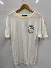 P75⚫︎roar⚫︎ロアー⚫︎Tシャツ⚫︎半袖⚫︎スマイルロゴ⚫︎ラインストーン⚫︎プリント⚫︎ユニセックス⚫︎メンズ⚫︎size4⚫︎白のサムネイル
