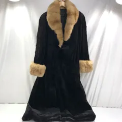 [七重浜77-4-080619nh] CHIE/ロイヤルチエ　SAGA MINK アルティマシェアードミンクロングコート[中古] [レディース]のサムネイル