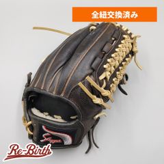 クリーニング済み 】 ミツワタイガー 軟式グローブ / 内野手用 型付け
