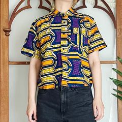 レア/90s】GUCCI トムフォード期 ホースビット 総柄シャツ 半袖 S 