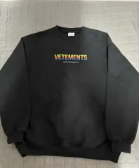 M VETEMENTS ヴェトモン レインボー ロゴ スウェット スウェット ブラックのサムネイル