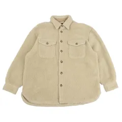 ポロラルフローレンPOLO RALPH LAUREN ダブルフラップポケットボアシャツジャケット グレイッシュベージュMのサムネイル