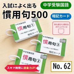中学受験国語 慣用句の暗記カード SAPIX 言葉ナビ サピックス 単語