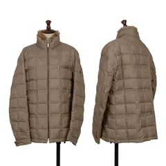バーバリー ブラックレーベルBURBERRY BLACK LABEL ファー着脱裏ノバチェックキルティングダウンジャケット ベージュMのサムネイル