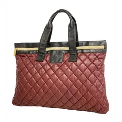 シャネル(Chanel) シャネル トートバッグ コココクーン レザー ナイロン レッド ブラック レディース P3048123のサムネイル
