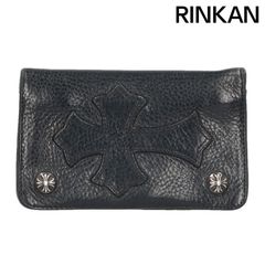 極美品)大人気、クロムハーツ、長財布、ラウンドジップ、クロスパッチ